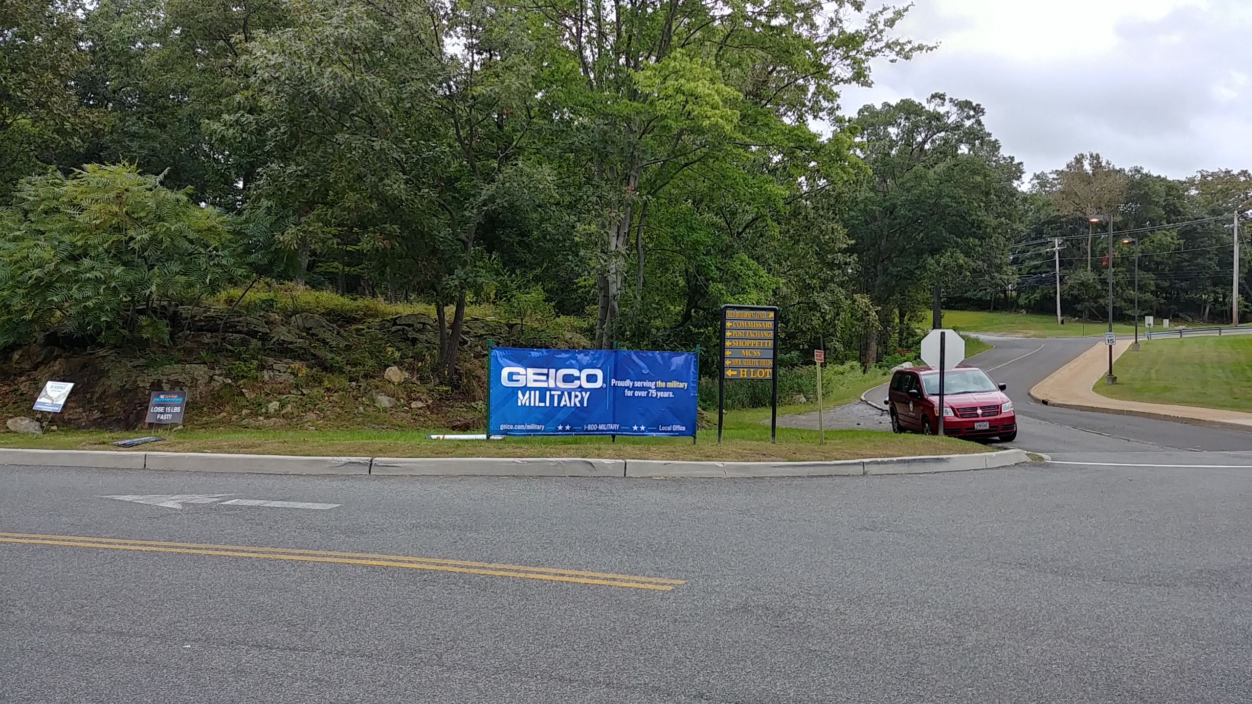 Outdoor Banner Advertising - Intersection of Commissary Rd.